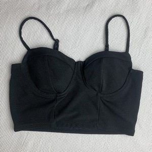 Black crop top
